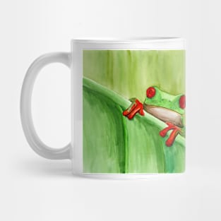 Green and red frog Mug